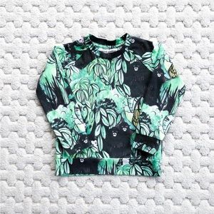 Mini Rodini organic monkey shirt.
Size 80/86 (approx 18-24 months)